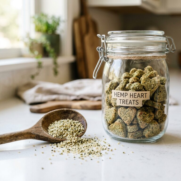 Say Goodbye to Itching! These 4-Ingredient Hemp Heart Bites Will Make Your Dog's Coat Glow