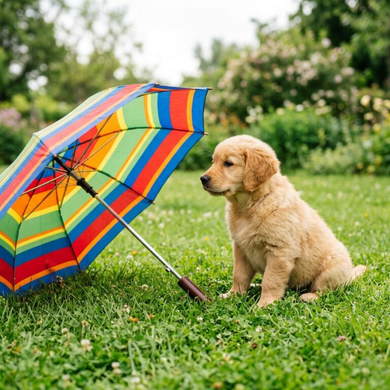 Scared Of Rain Gear? How To Desensitize A Puppy To Opening Umbrellas Without Terror