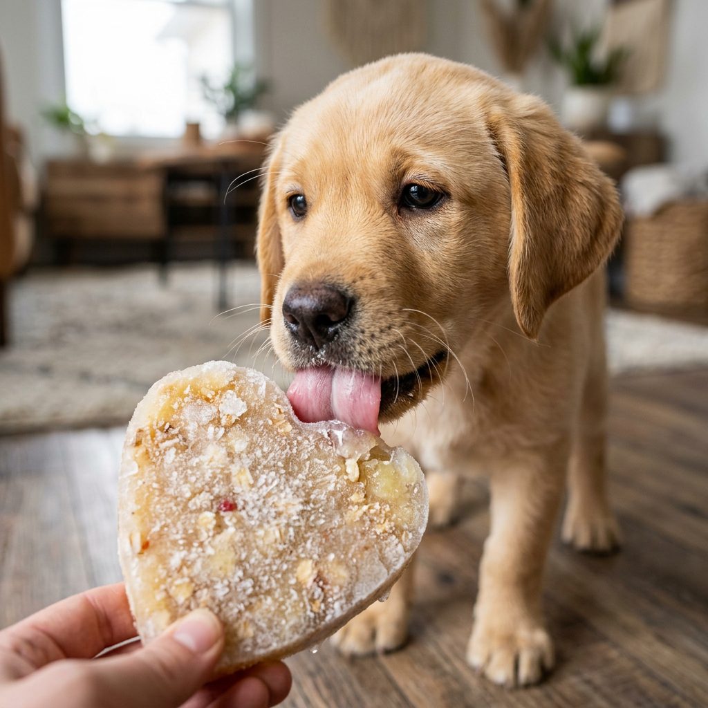 Soothe Sore Gums Instantly: The Frozen Applesauce Pacifier Your Teething Puppy Needs!