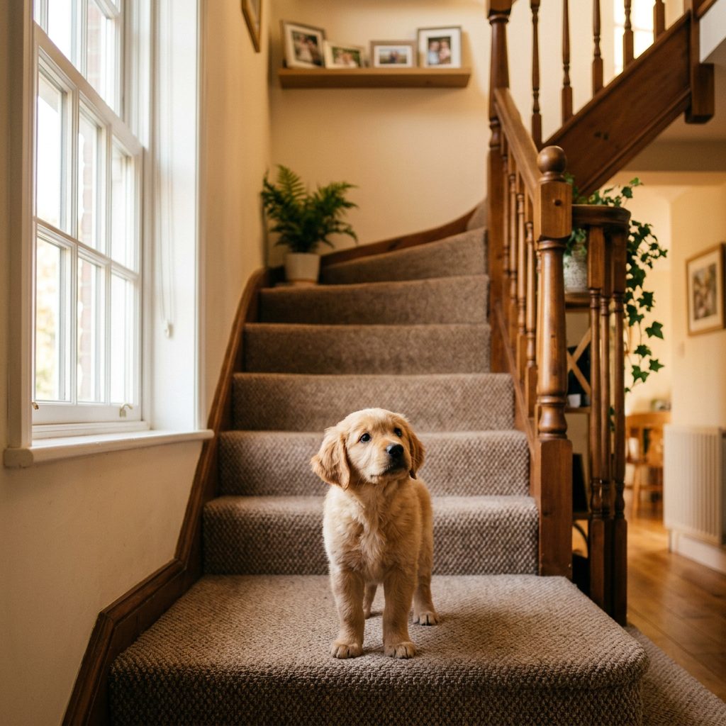 Stair Master: How To Safely Teach Your Tiny Puppy To Go Up And Down Stairs