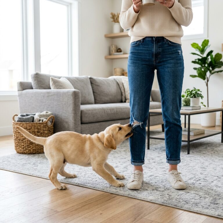 Stop Puppy Biting Pants Legs: 6 Simple Steps To Save Your Wardrobe Today!