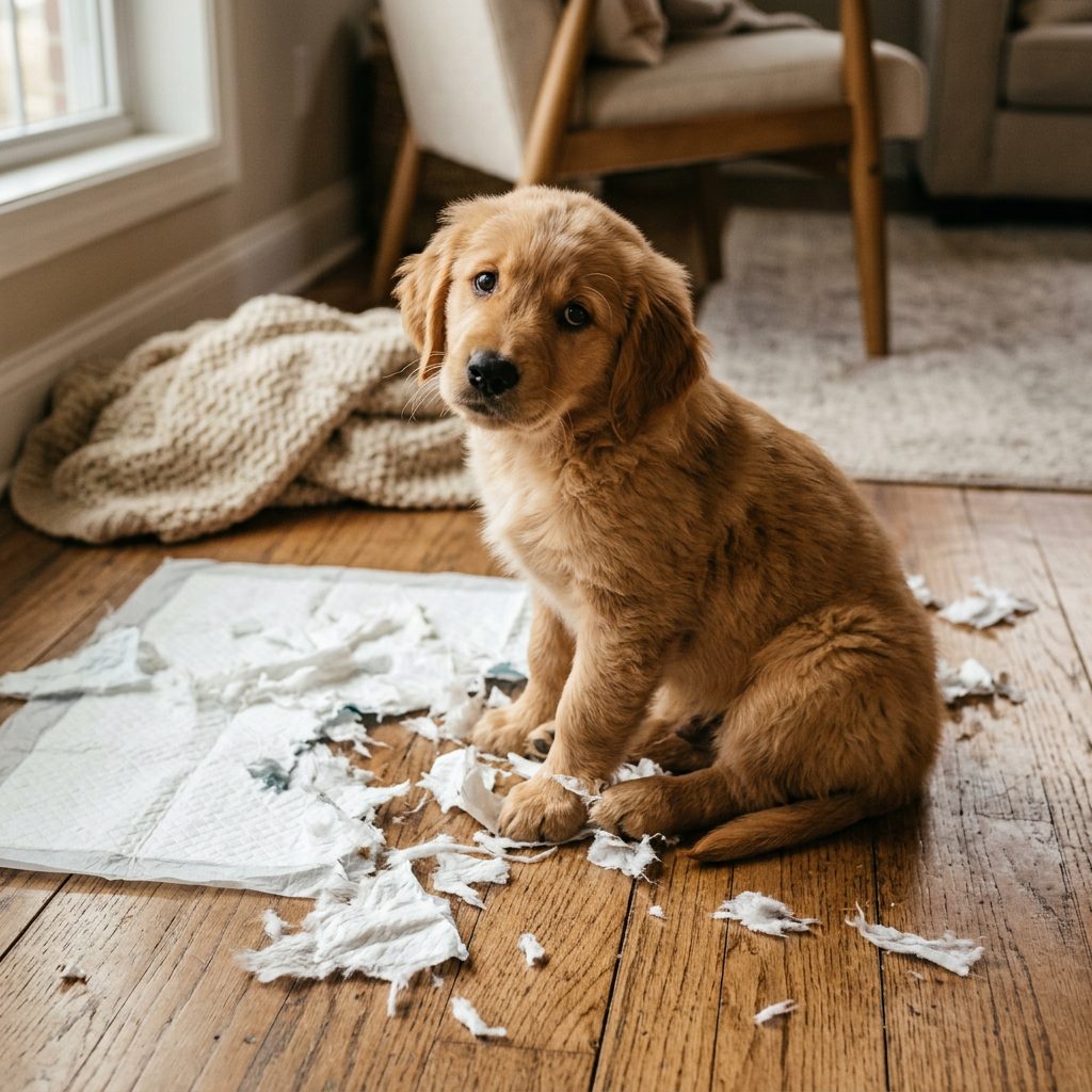 Stop This Dangerous Puppy Pee Pad Shredding Habit Instantly!