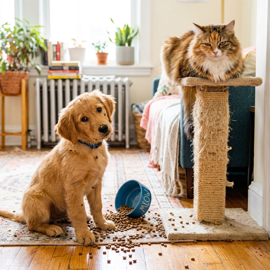 Stop Your Puppy From Eating Cat Food Instantly With This 1 Weird Trick