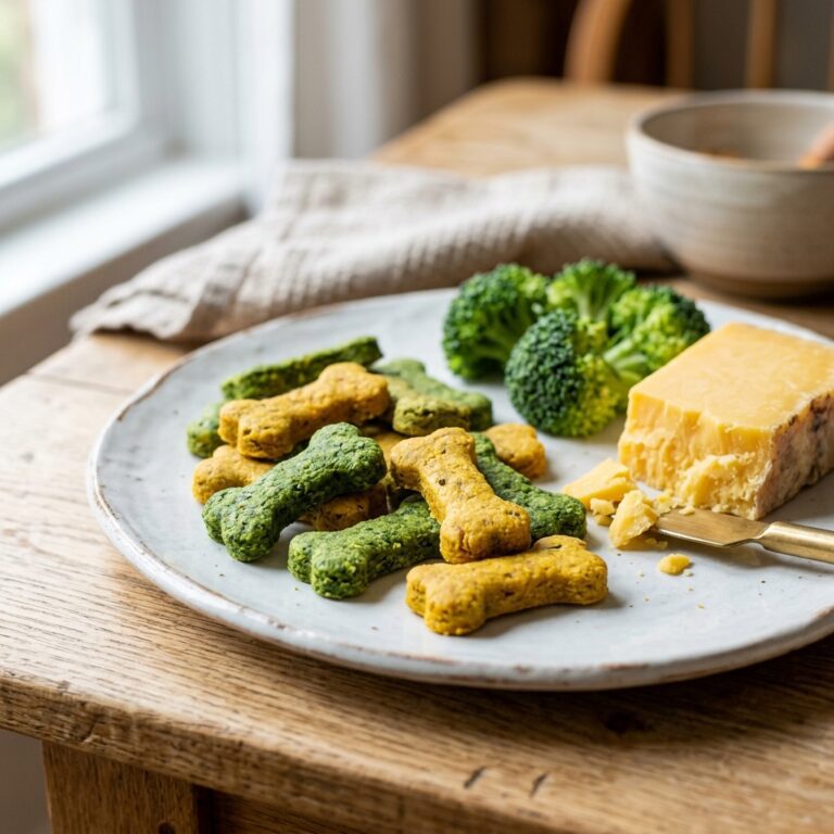 The 2-Minute Microwave Broccoli Cheese Dog Treats That Picky Pups Go Crazy For!
