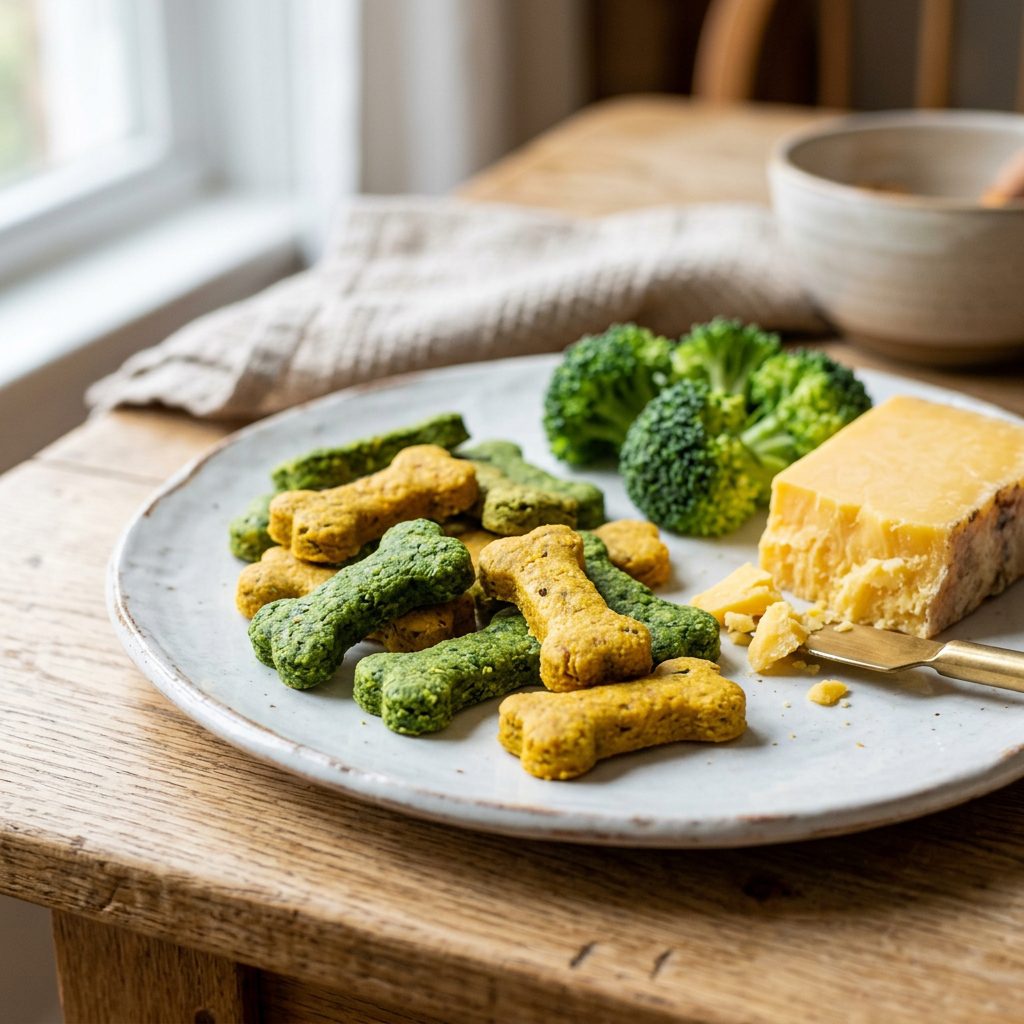 The 2-Minute Microwave Broccoli Cheese Dog Treats That Picky Pups Go Crazy For!