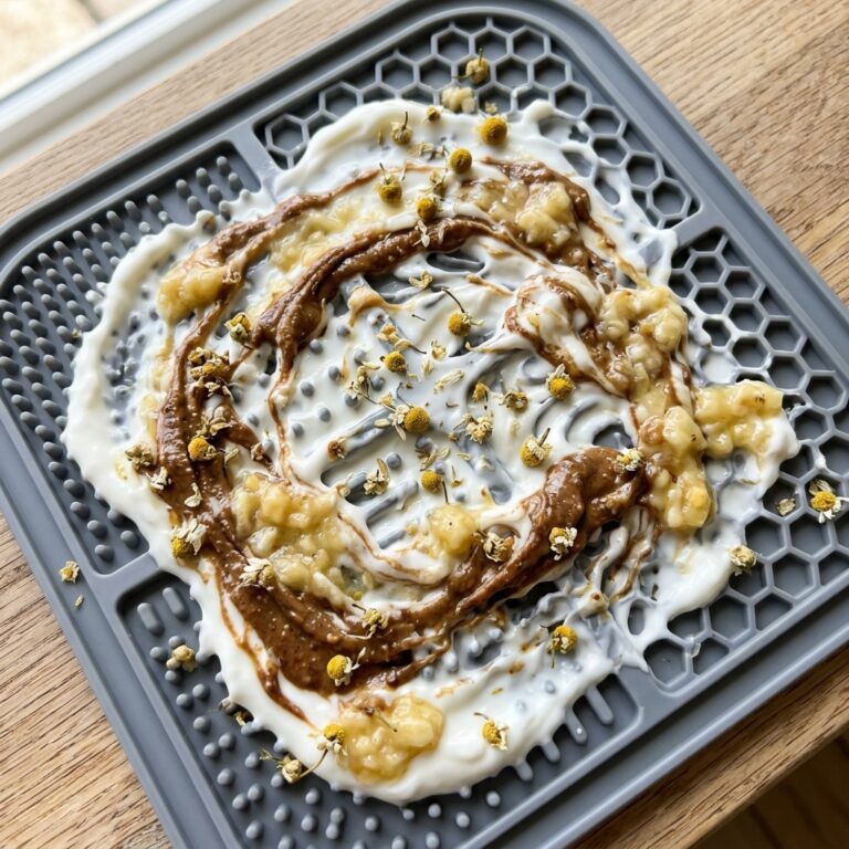 The 4-Ingredient Greek Yogurt Lick Mat Recipe That Puts Hyper Dogs To Sleep