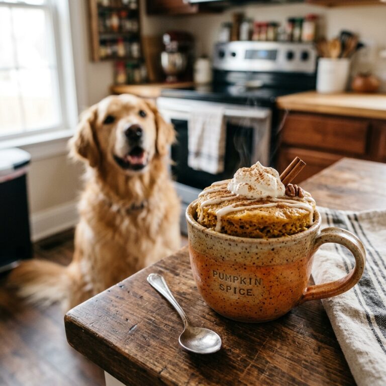 The 60-Second Microwave Pumpkin Mug Cake Your Dog Thinks Took All Day