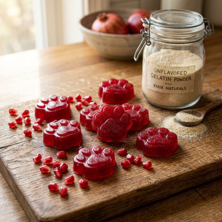 The Anti-Aging Secret: Easy 3-Ingredient Pomegranate Gelatin Paws for Senior Dogs
