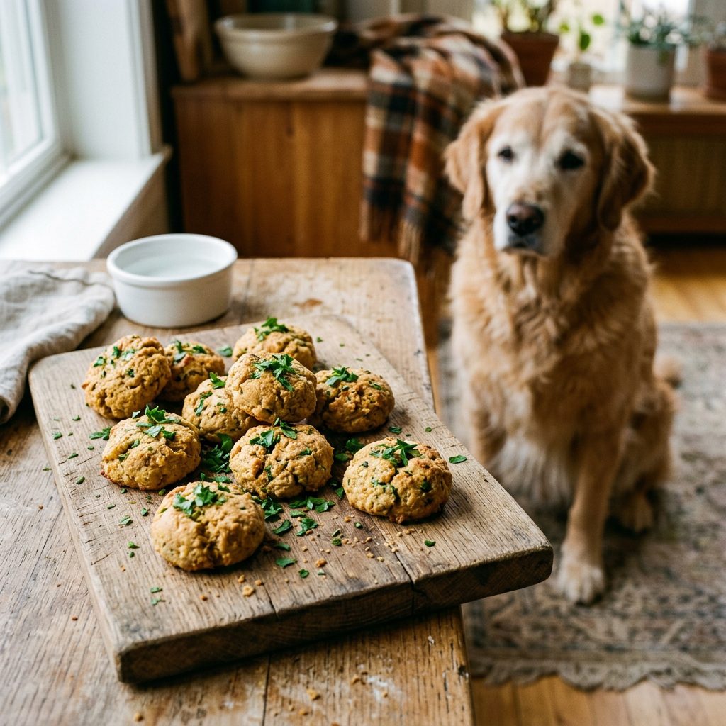 The Best Homemade Soft Turkey and Parsley Treats for Senior Dogs with Bad Teeth!