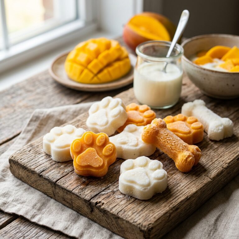 The Summer Obsession Is Real! These 3-Ingredient Frozen Mango Kefir Bites Will Blow Your Dog's Mind!
