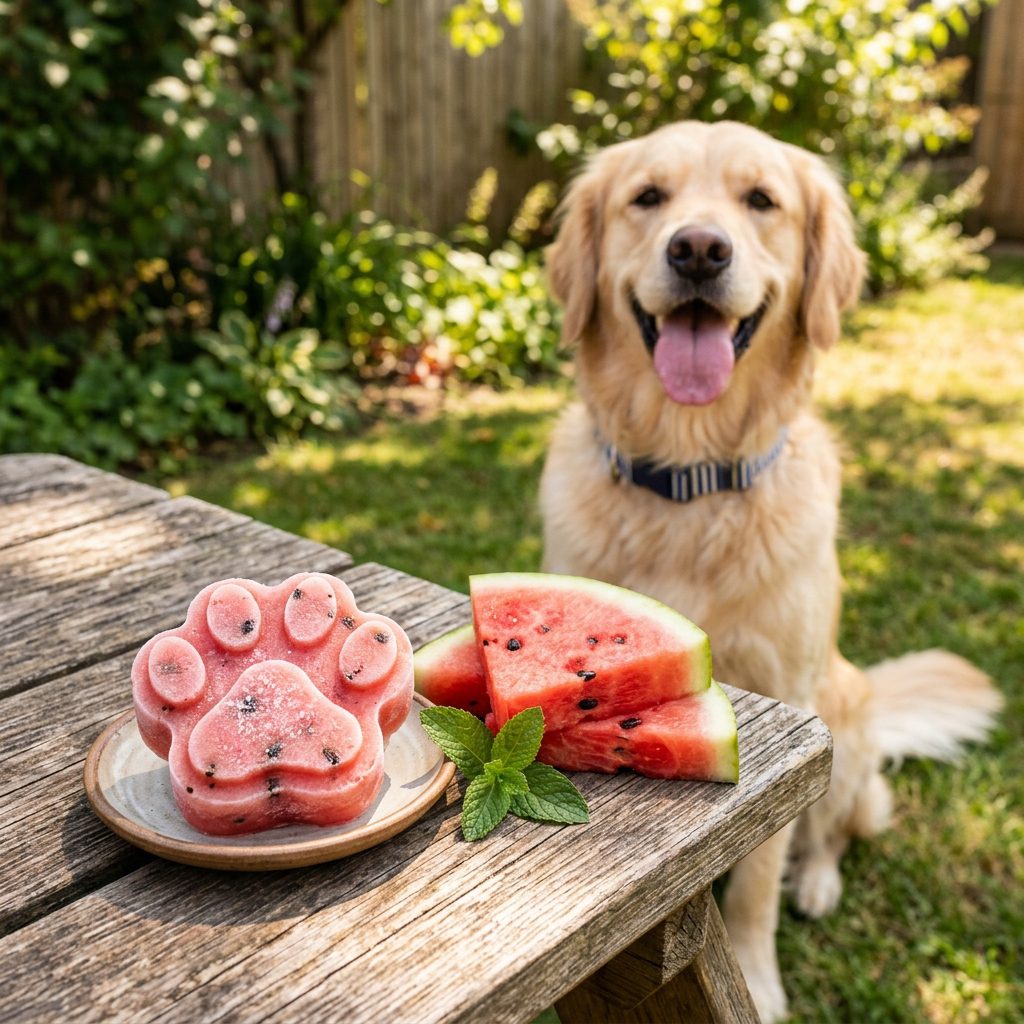 The Ultimate 2-Ingredient Frozen Watermelon Dog Treats Your Pup Needs This Summer