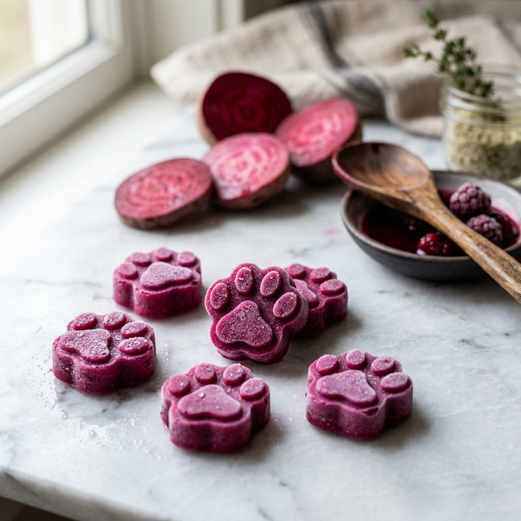 The Ultimate Fiber Boost: These Vibrant Frozen Beet Pulp Paws Will Fix Your Dog's Digestion Overnight