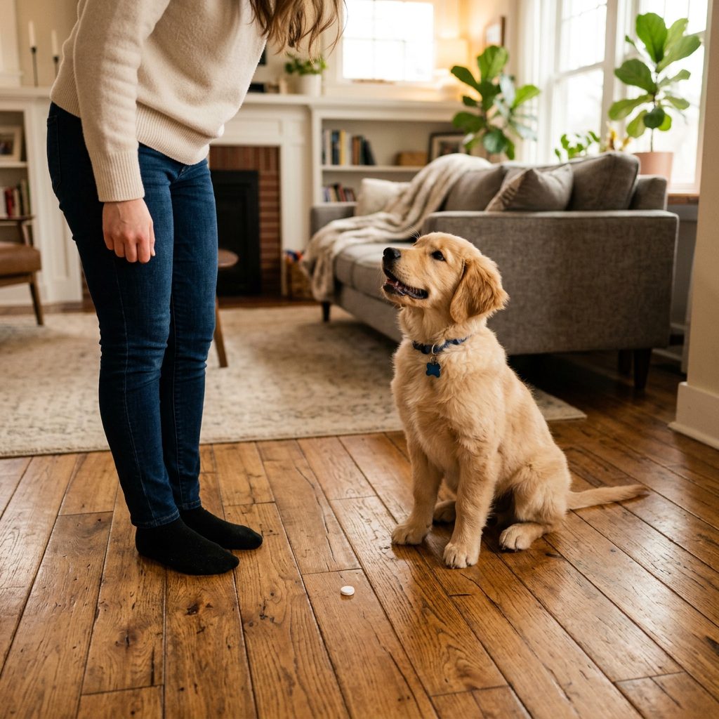 This Life-Saving Command Will Train Your Puppy to Ignore Dropped Pills Instantly!