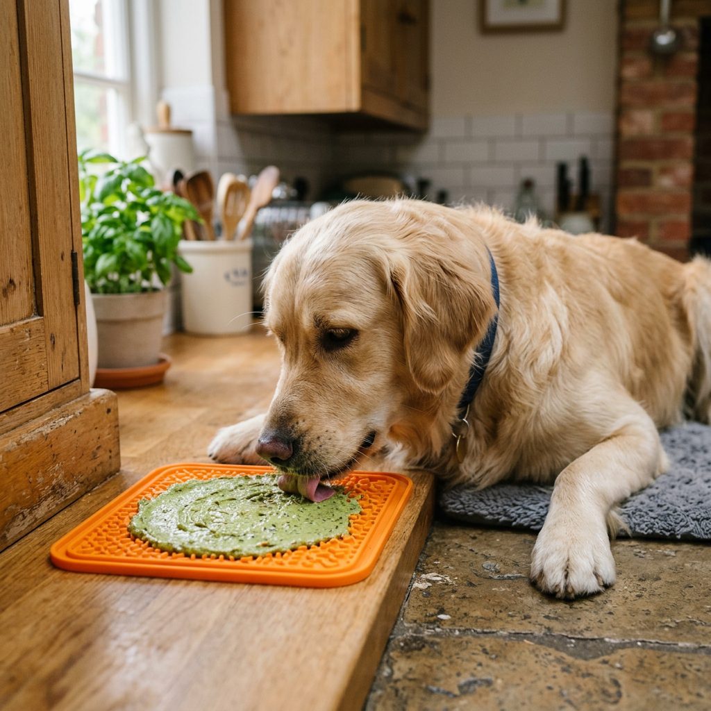 This Simple Hemp Seed Butter Lick Mat Recipe Is Like a Magic Eraser For Dog Anxiety!