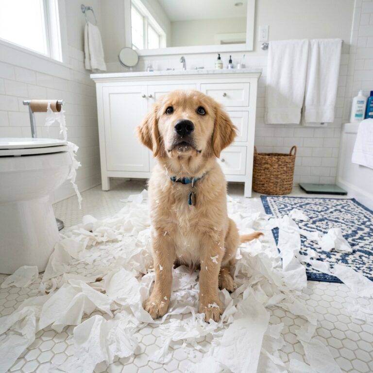 Tired of Toilet Paper Shredding? How to Stop Your Puppy's Favorite Messy Game