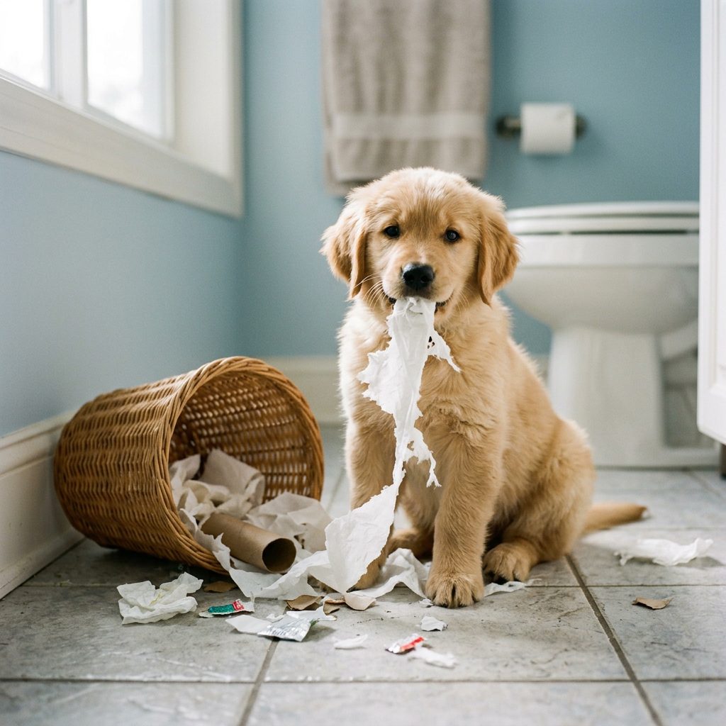 Why Your Puppy Raids the Bathroom Trash Can (And 3 Crucial Tricks to Stop It Forever)
