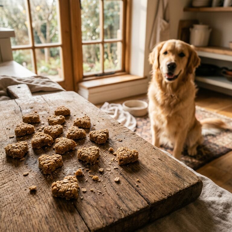 Your Dog Will Do Anything for These Easy Baked Tuna and Oat Flour Training Treats!