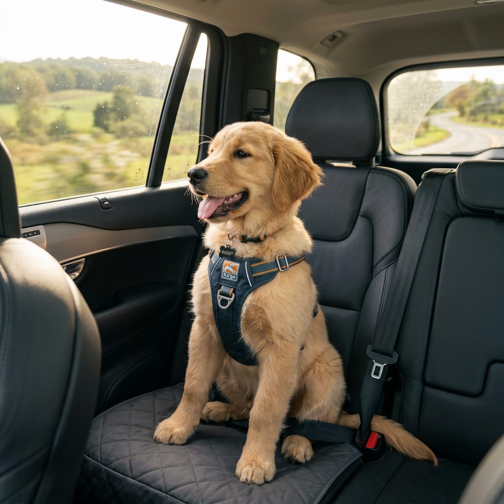 Zero Stress Car Rides: How To Get Your Puppy Hooked On Their Car Safety Harness