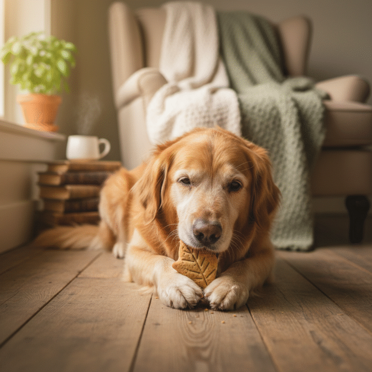 Baked Basil Biscuits to Soothe Stiff Joints in Older Dogs