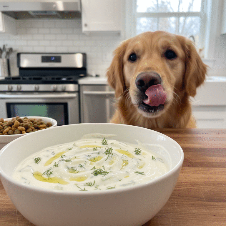 Cool as a Cucumber: Dog-Friendly Tzatziki Probiotic Sauce