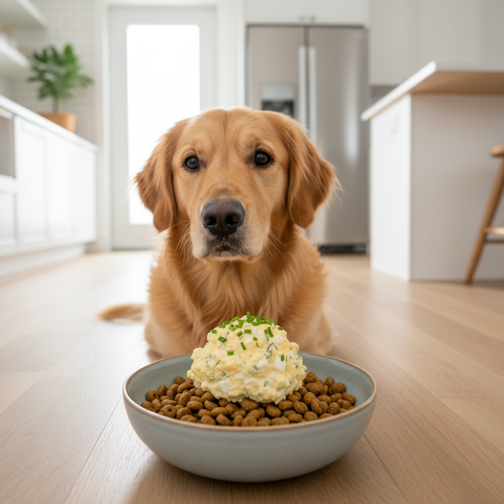 Creamy Dog Friendly Egg Salad (Protein Packed Topper)