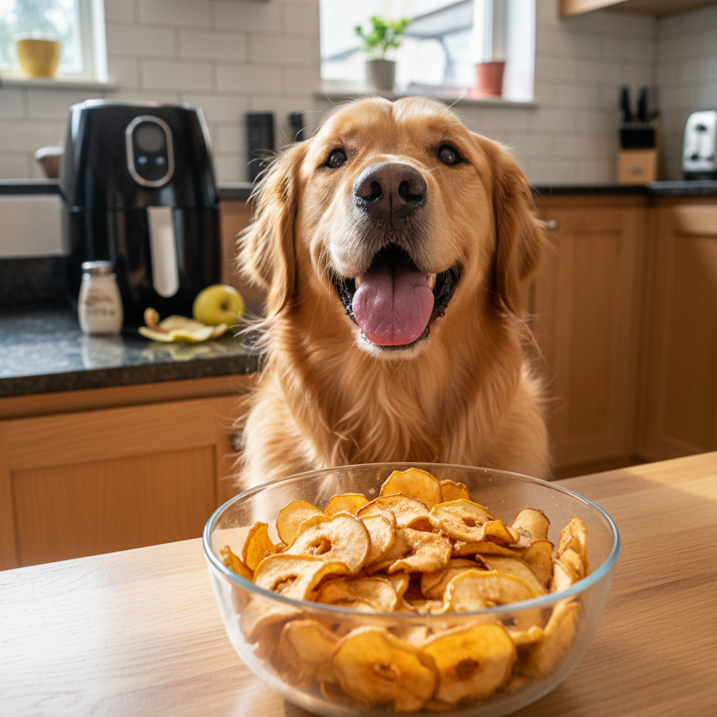 Crispy Air Fryer Apple Chips: A Low-Calorie Snack Your Dog Will Beg For