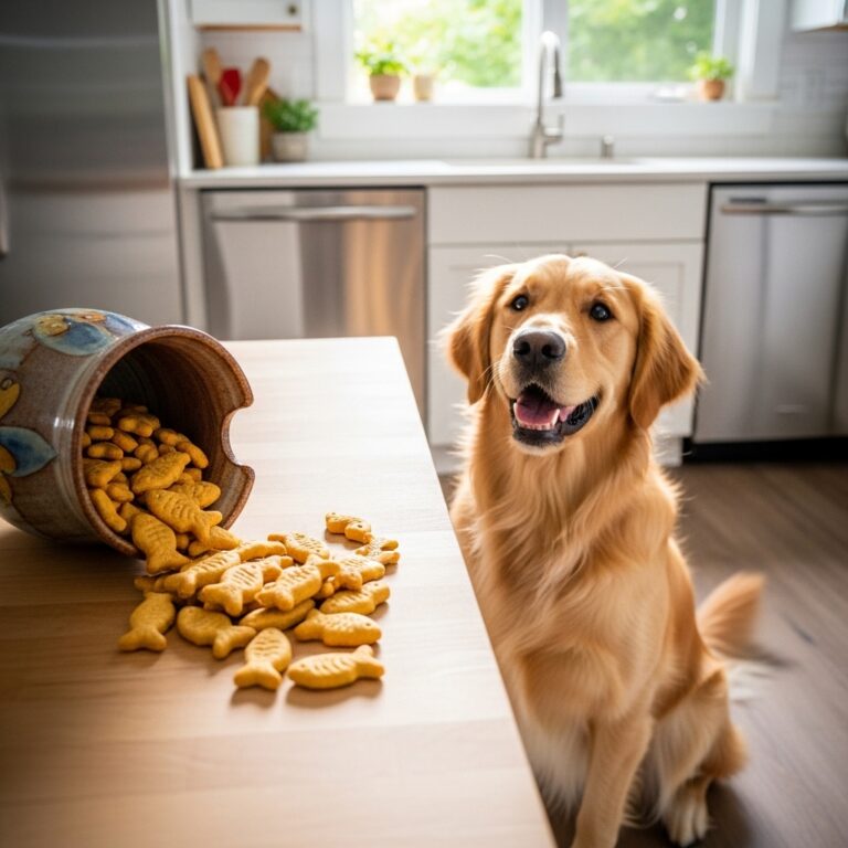Crunchy Baked Cheesy Dog Crackers (Goldfish Copycat)
