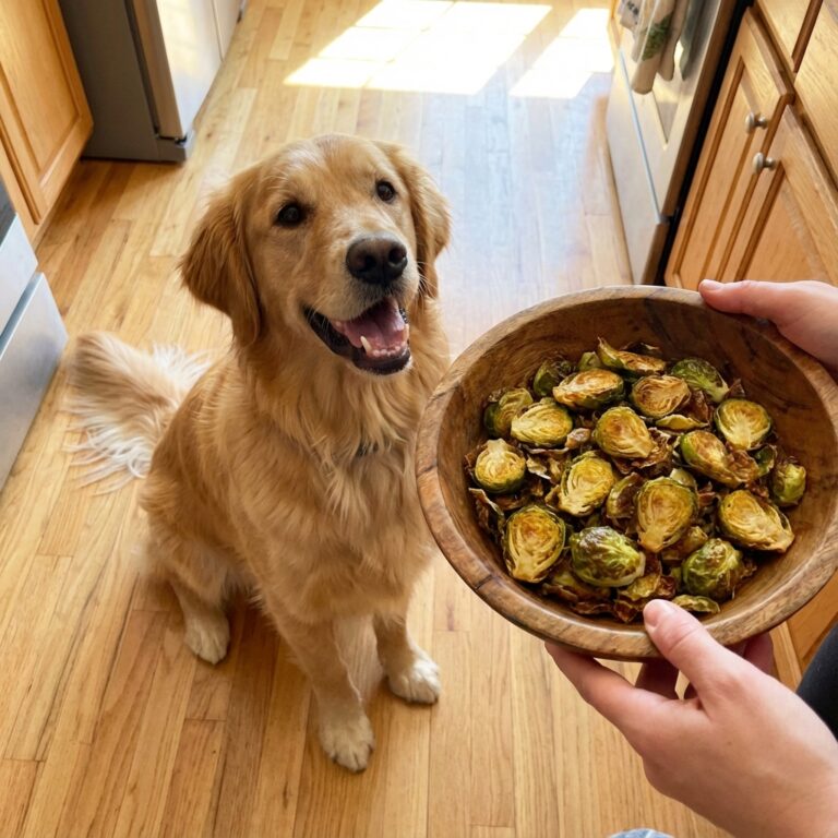 Crunchy Brussels Sprouts Chips: The Green Vitamin Bomb Dogs Actually Eat