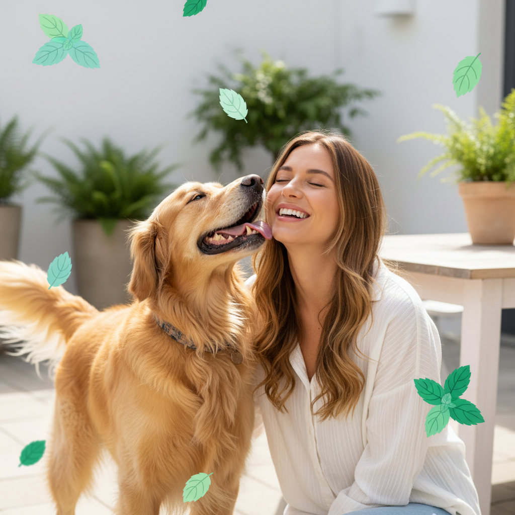 Dissolvable Mint Breath Strips for Stinky Dog Kisses