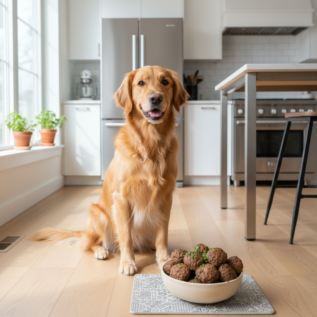 Ditch the Chicken: Lean Bison Meatballs for Dogs With Allergies