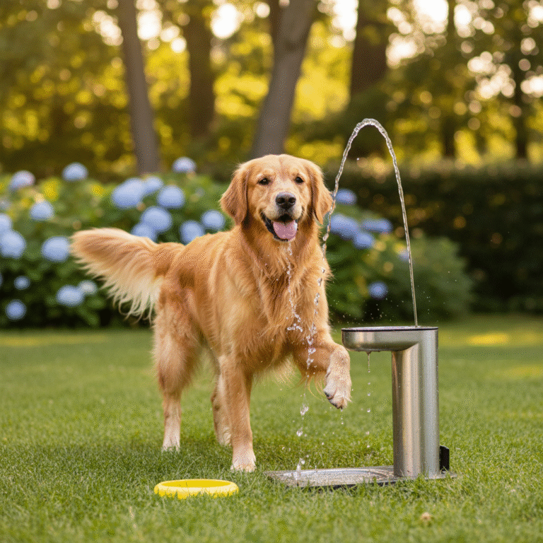 DIY Summer Cool Down: Teach Your Dog To Use A Water Fountain Pedal