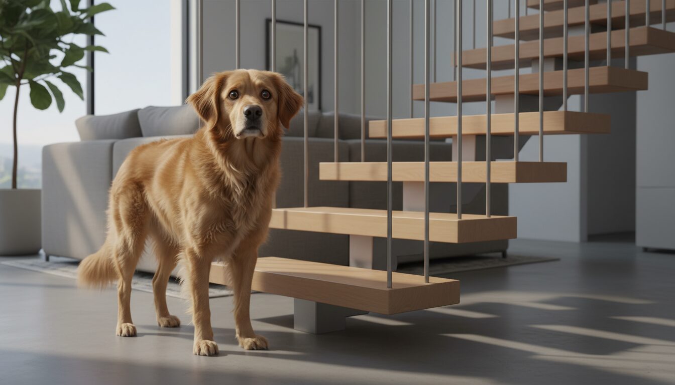 Dog Scared Of Open Stairs? The Confidence Hack For Floating Risers