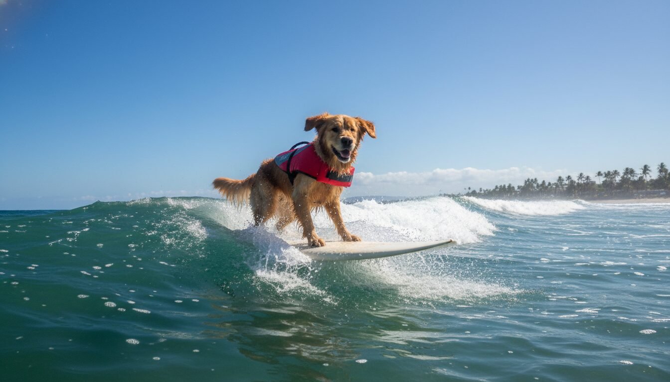 Dog Surfing 101: How to Teach Your Water-Loving Pup to Ride the Waves