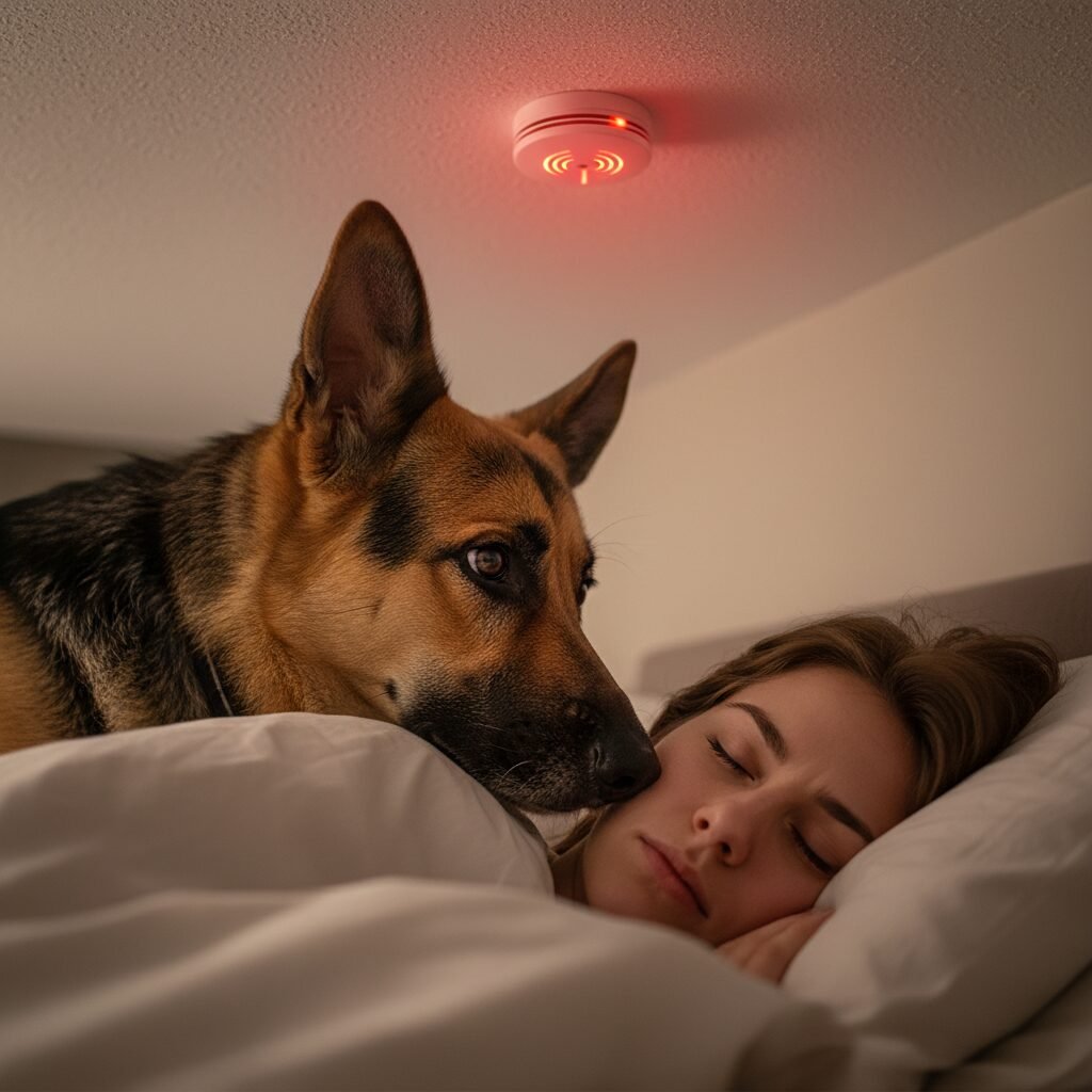 Fire Safety Hack: Train Your Dog To Wake You During A Smoke Alarm