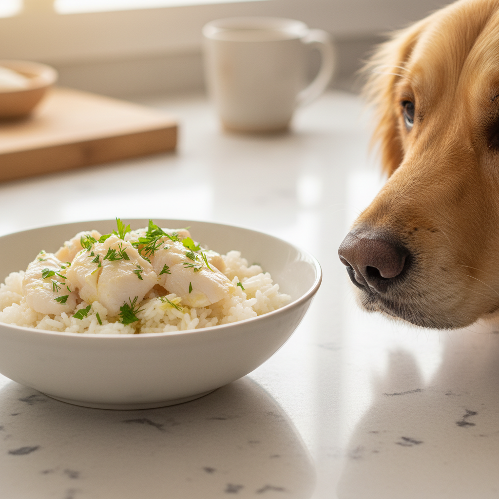 Gentle Poached Whitefish Recipe for Upset Dog Tummies
