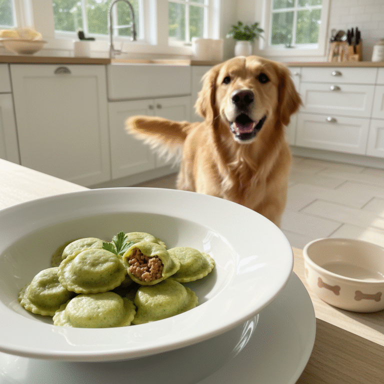 Gourmet Dog Dining: Easy Beef and Spinach Stuffed Ravioli