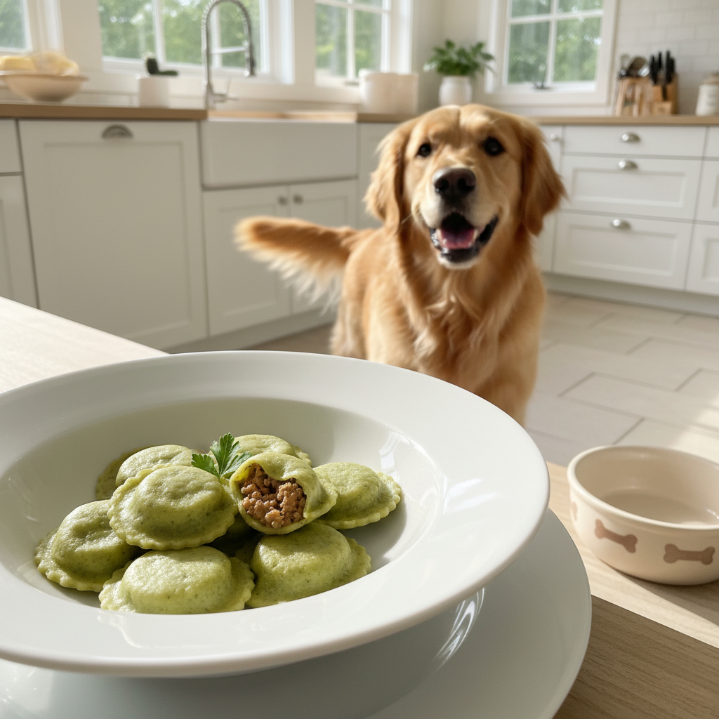 Gourmet Dog Dining: Easy Beef and Spinach Stuffed Ravioli