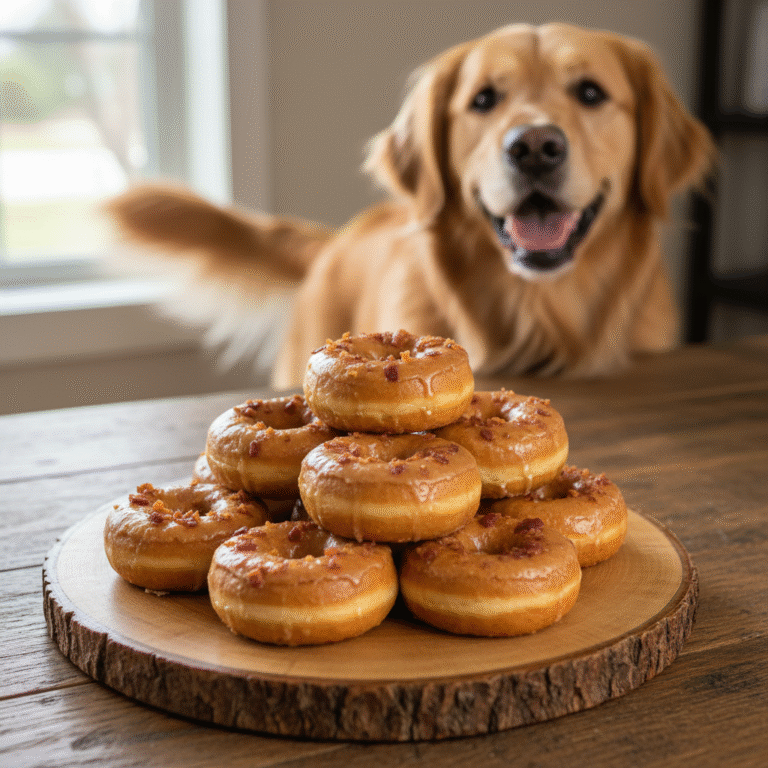 Gourmet Maple Bacon Dog Donuts (Safe & Sugar Free Recipe)
