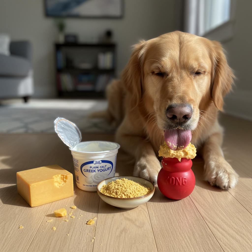 Homemade "Cheez Whiz" for KONGs (No Nasties Included)