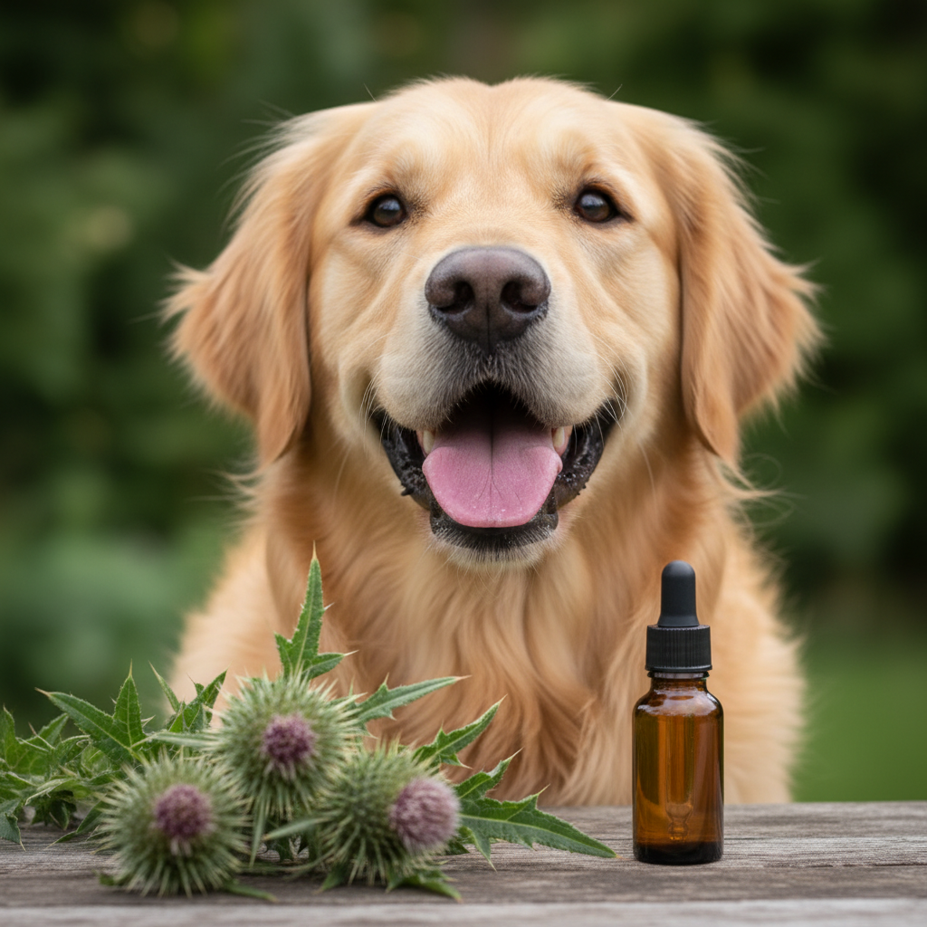 Homemade Milk Thistle Drops to Detox Your Dog’s Liver
