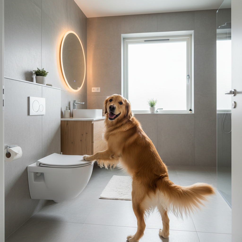 How To Train Your Dog To Flush The Toilet (Seriously)