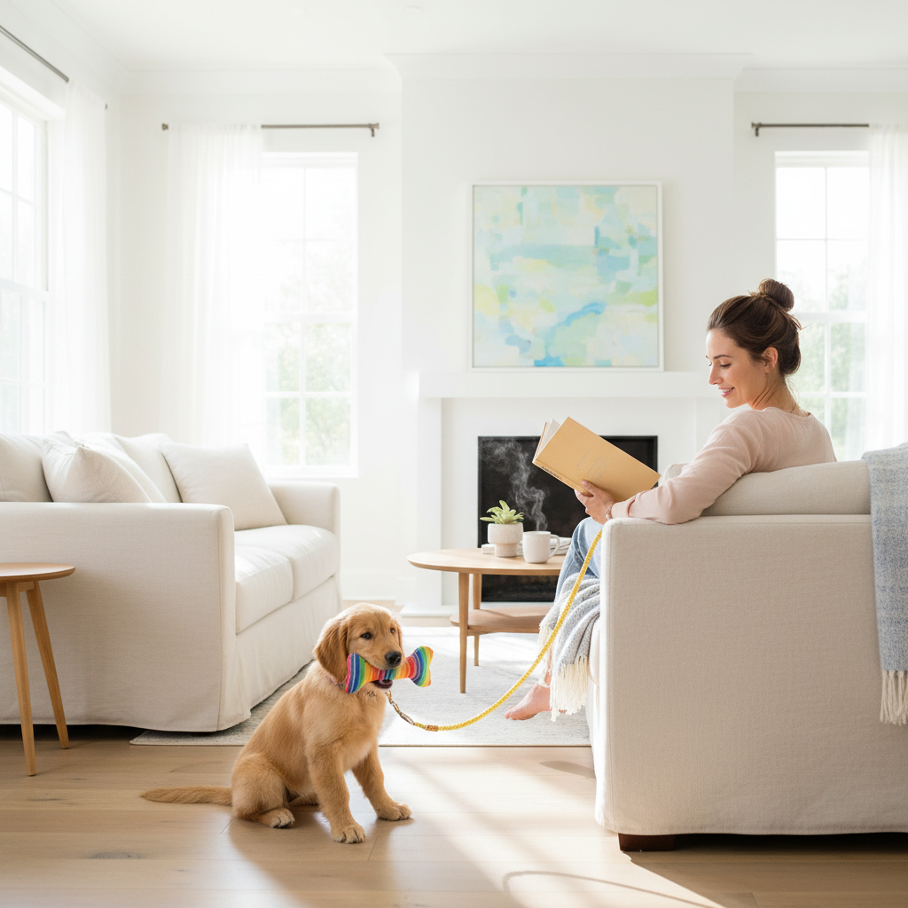 Indoor Tethering: The Management Tool That Saves Puppies From Trouble