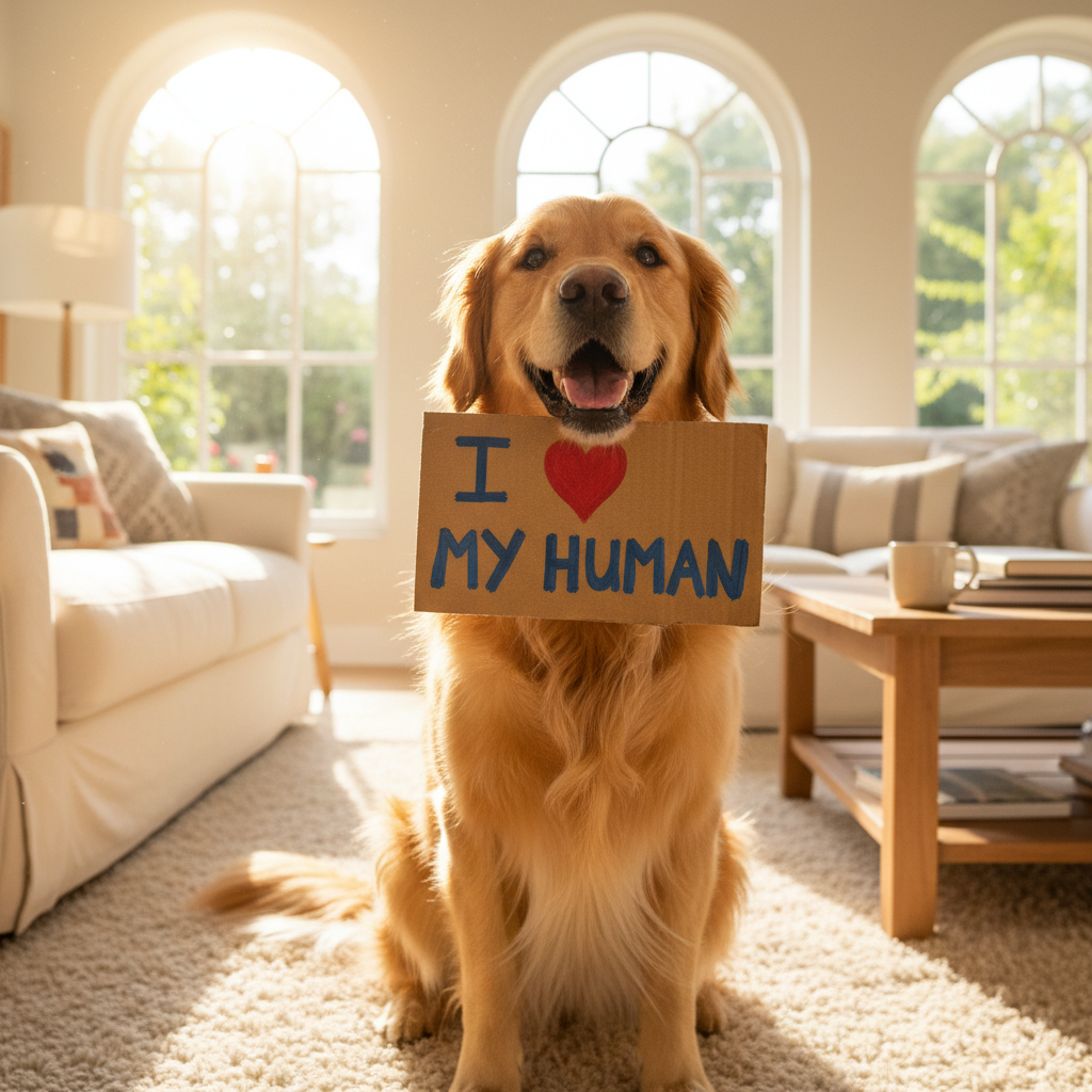 Instagram Gold: Teach Your Dog to Hold a Sign for Photos