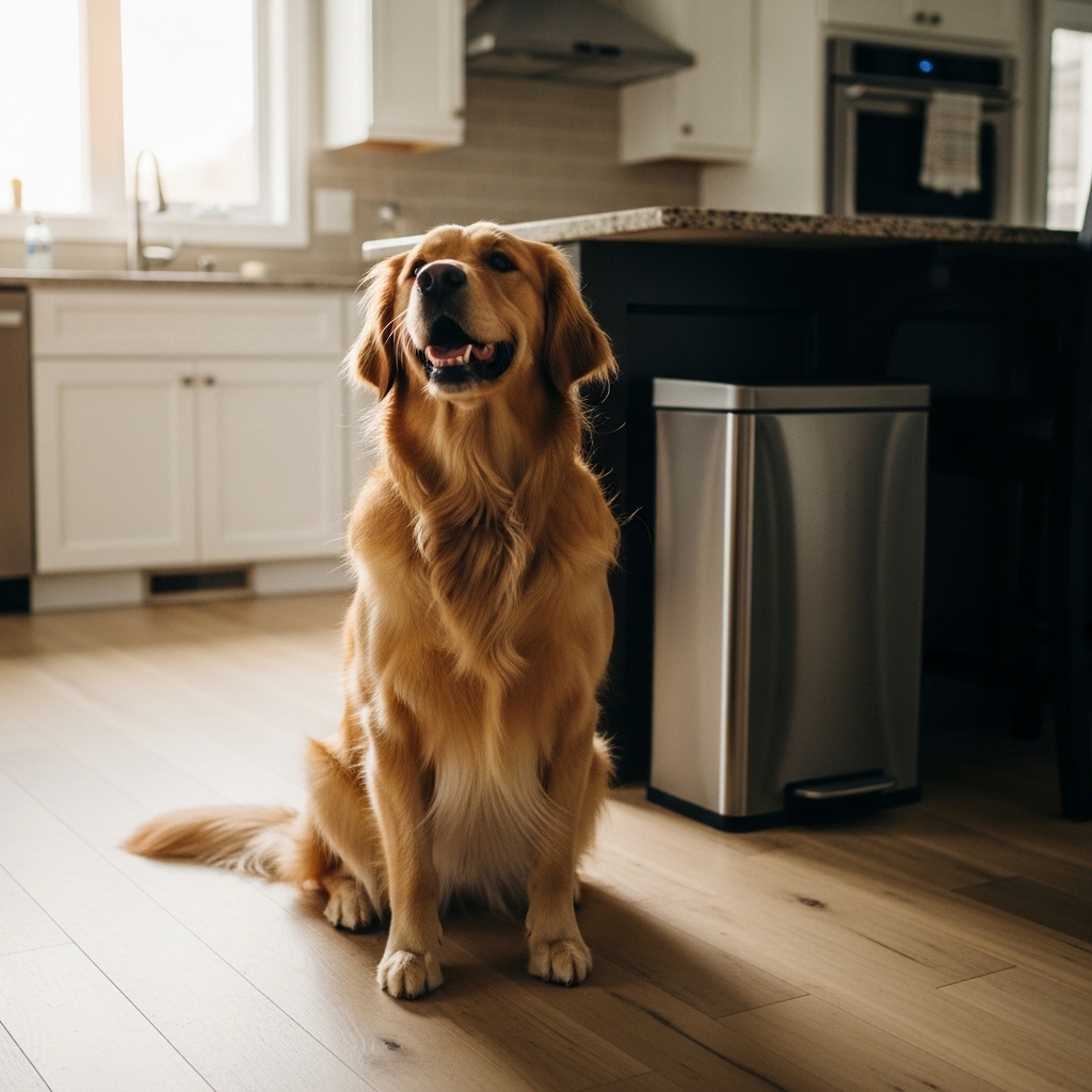 Kitchen Safety: How to Train Your Dog to Ignore the Trash Can