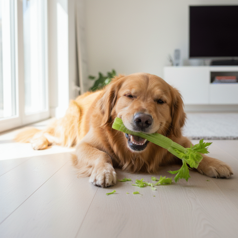 Low Calorie Celery Sticks That Clean Dog Teeth Naturally