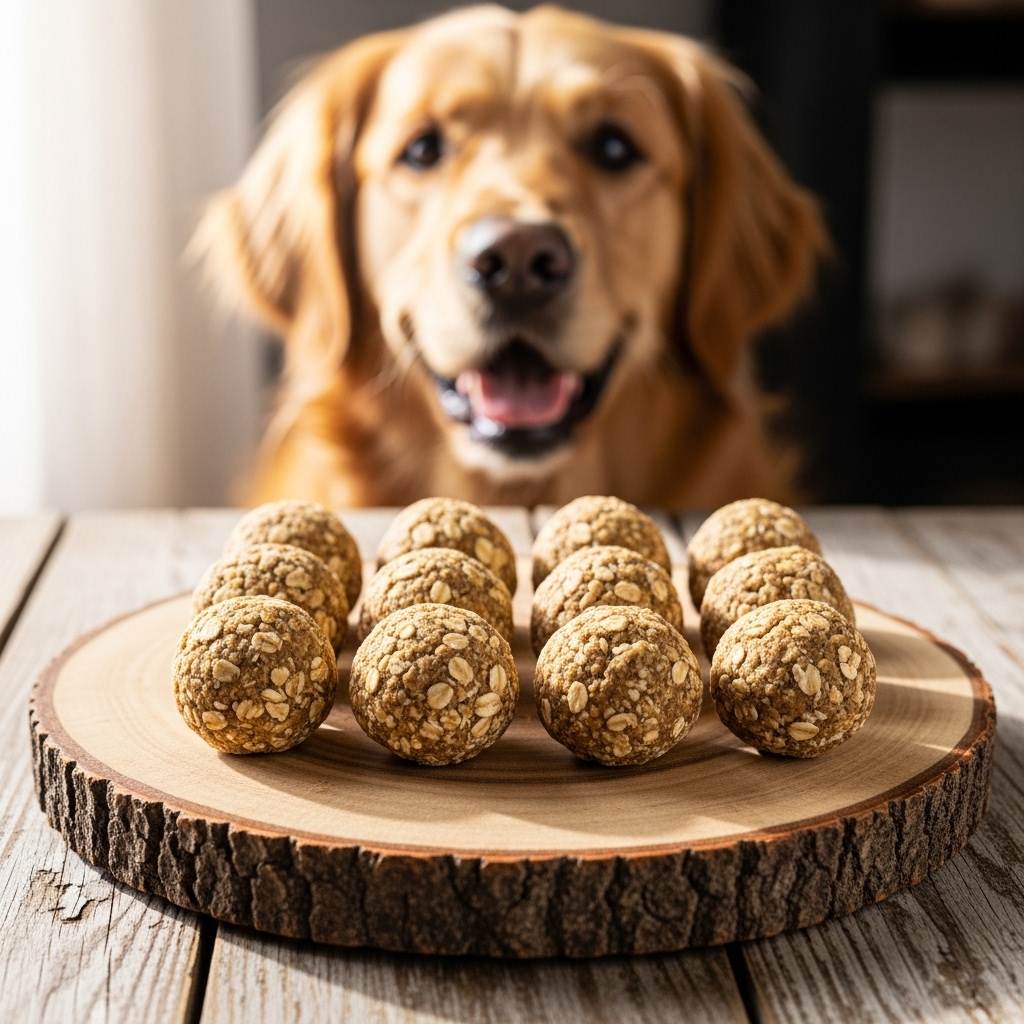 No Oven? No Problem! 5-Minute Oatmeal Dog Balls Recipe