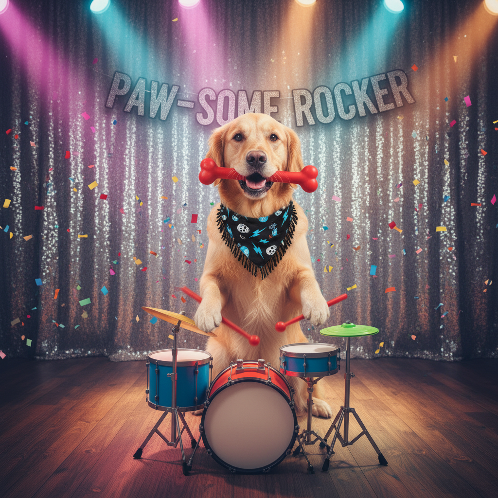 Rockstar Pup: How to Teach Your Dog to Play the Drums