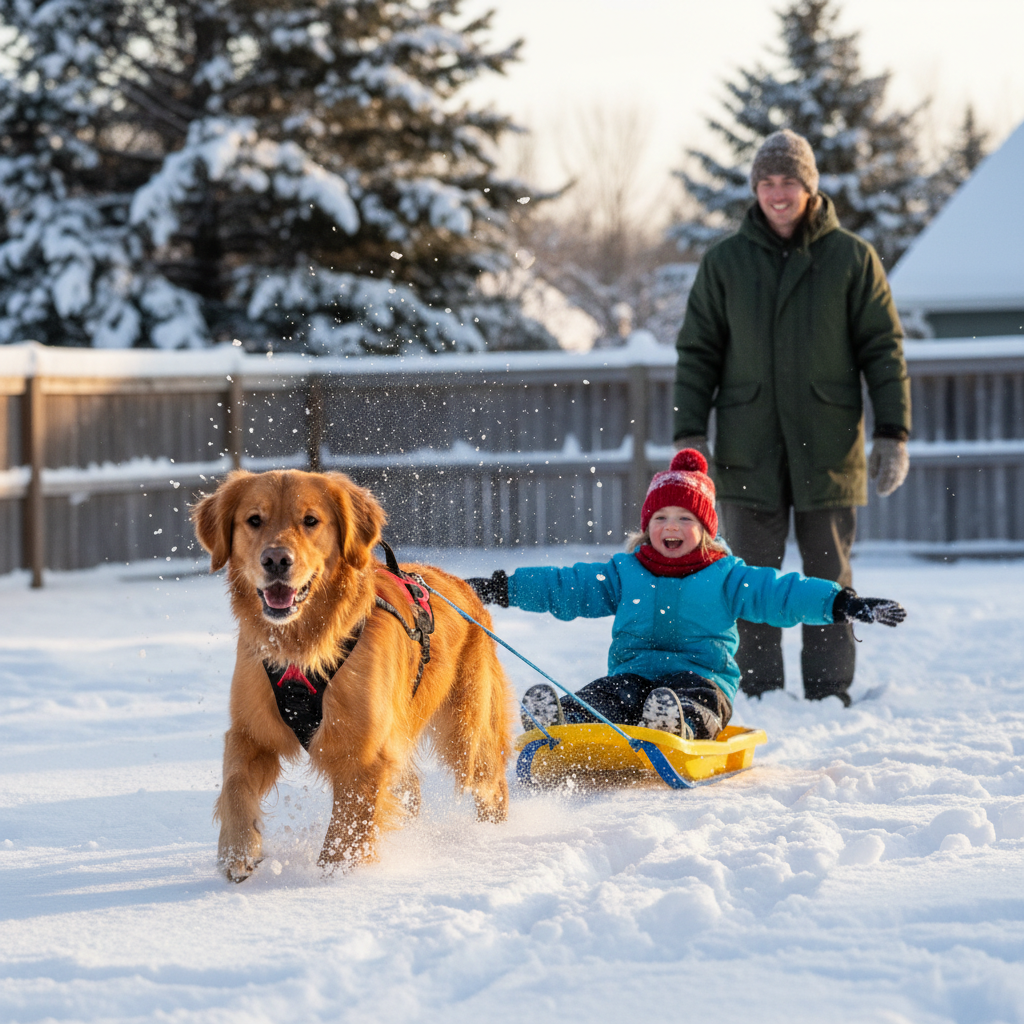 Snow Day Fun: How To Teach Your Dog To Pull A Sled Safely