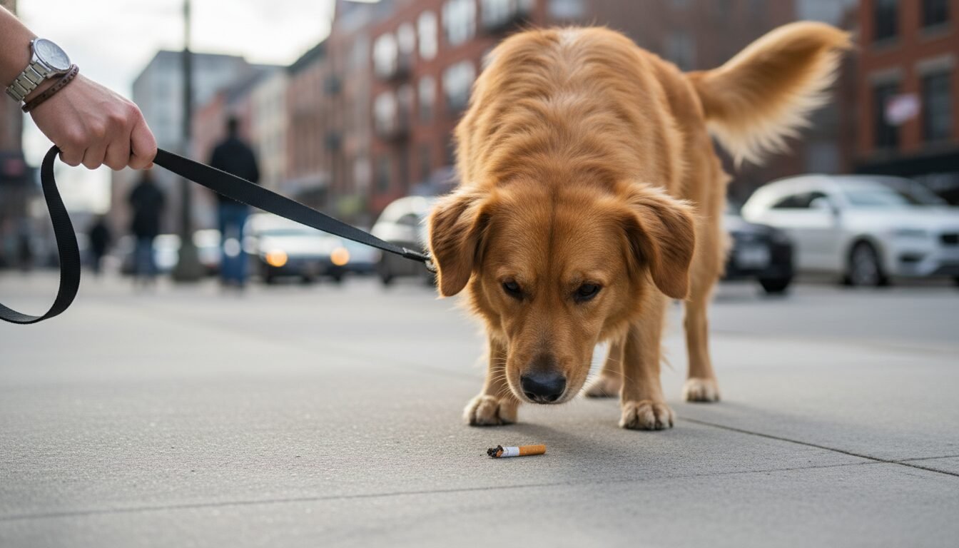 Stop Your Dog Eating Cigarette Butts On Walks Instantly