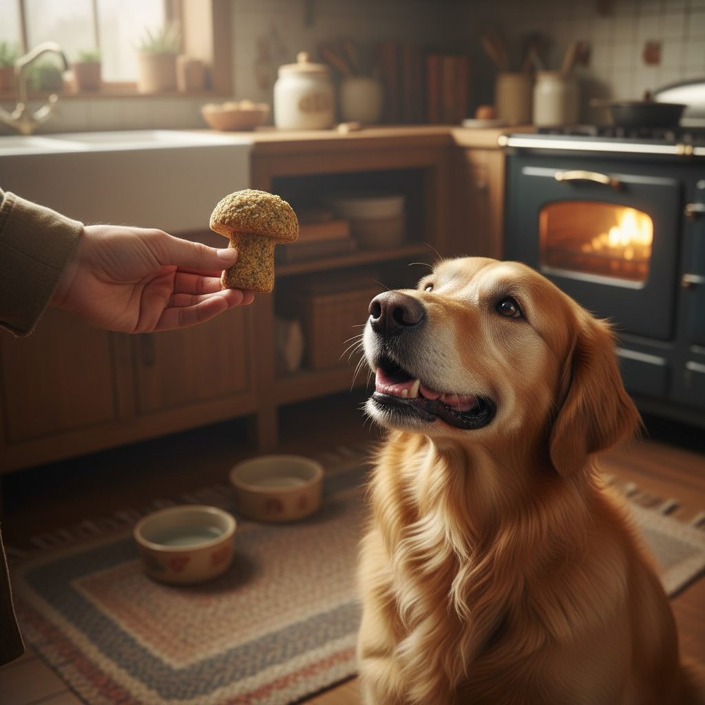 Superfood Lion's Mane Biscuits To Boost Your Senior Dog's Brain